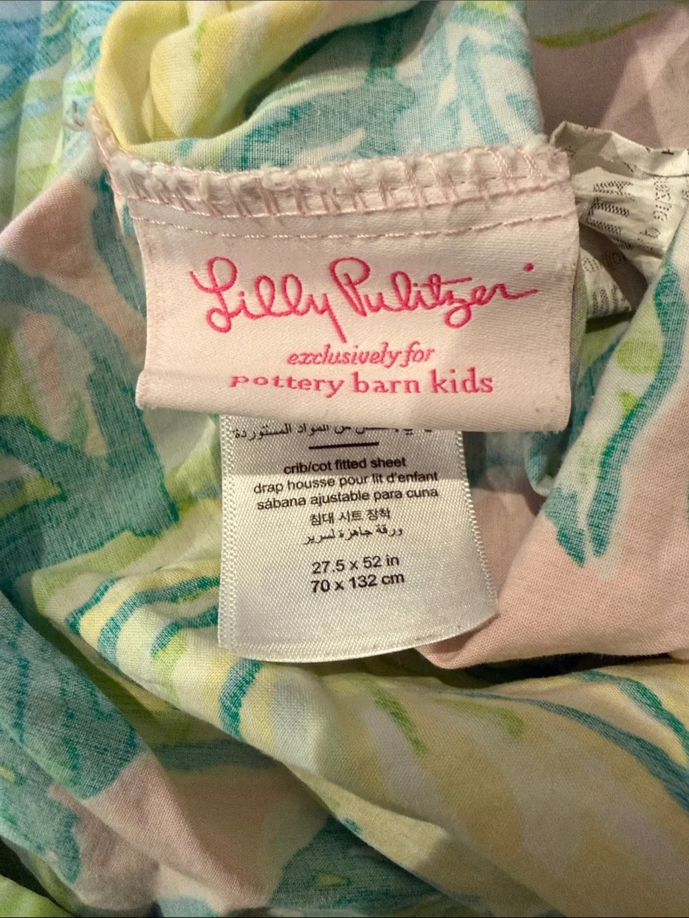 Lilly Pulitzer for Pottery Barn Kids Fitted Crib Sheet in Local Flavor